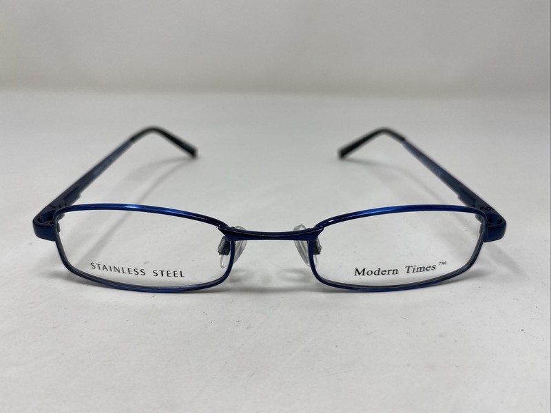 Modern Times PADDLE METALLIC BLUE 45-20-135 Full Rim Eyeglasses Frame MQ47