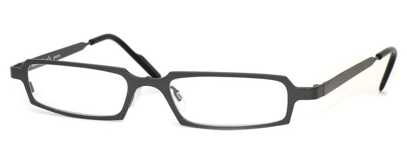 Harry Lary’s French Designer Reading Glasses Hutchy 329 in Gunmetal Silver Black
