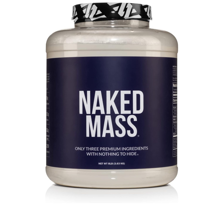 NAKED Mass Weight Gainer Protein Powder, 8 lb, 1250 Calories