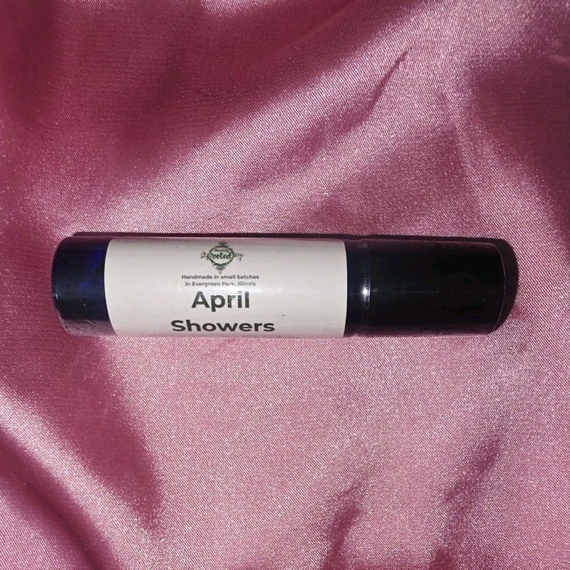 Blissfully Rooted April Showers Perfume Oil Rollerball Eucalyptus Sage 10ml
