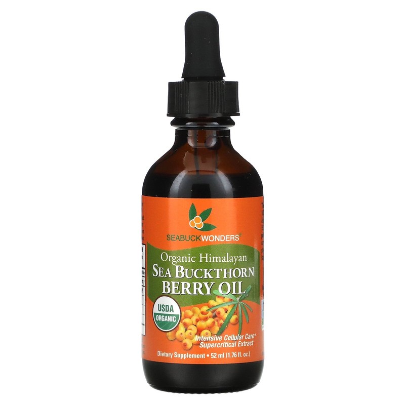 Organic Himalayan Sea Buckthorn Berry Oil, Intensive Cellular Care, 1.76 oz (52