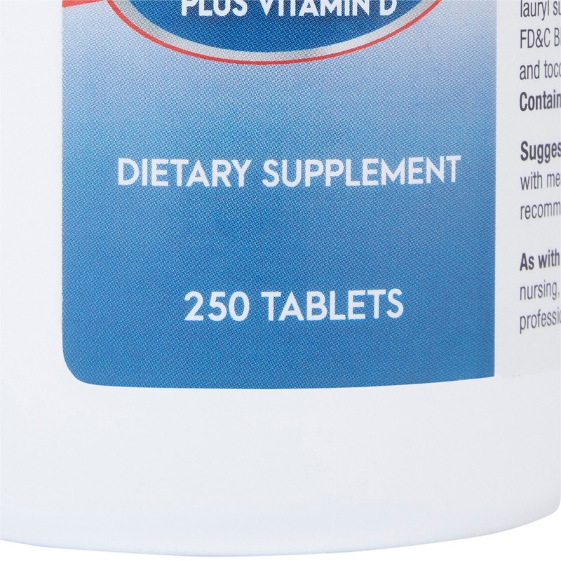Geri-Care Calcium Tablet 200 IU - 500 mg 742-25-GCP 12 Bottles 250 per Bottle gallery