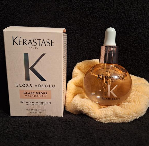 NIB 100% Authentic Kérastase Gloss Absolu Glaze Drops Anti-Frizz Hair Oil,1.52oz