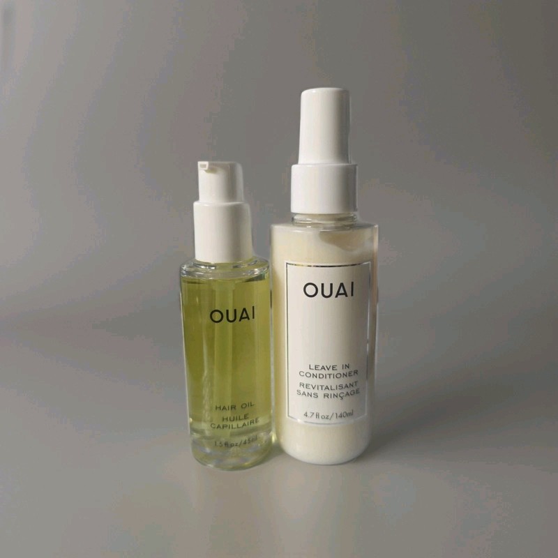 OUAI Leave In Conditioner 4.7 Oz & Hair Oil 1.5 Oz for Hair New Set