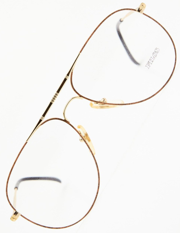 FILOS 5207 58 Gold/Turtle Rocker Biker Glasses Eyeglasses Vintage 80s👓Unisex
