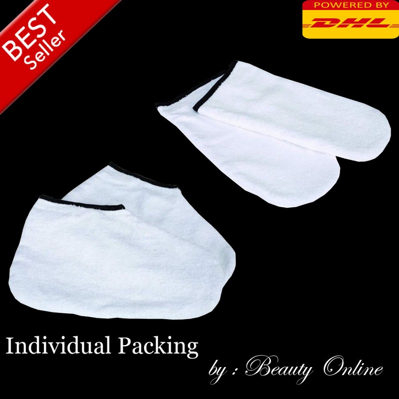 Towel Mittens & Booties for paraffin wax treatment Hand&foot - 1 pair