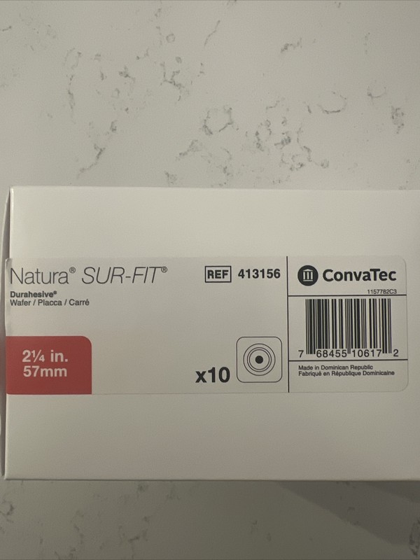 Convatec 413156 Sur-Fit Natura Durahesive Skin Barrier - 10 Per Box. ￼￼ gallery