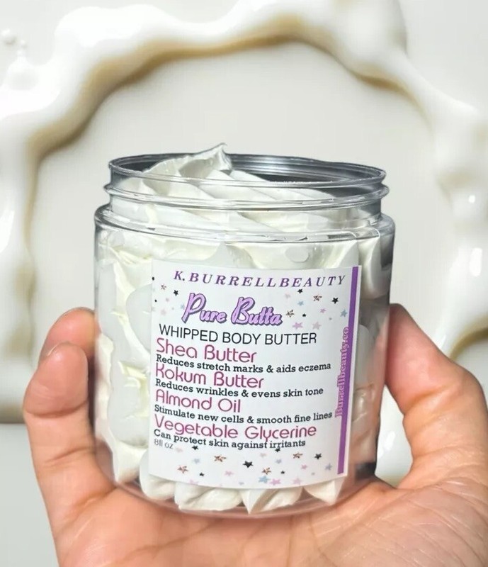 ‘Pure Butta’ Whipped Body Butter by K.burrell Beauty (New, 8oz, color varies)