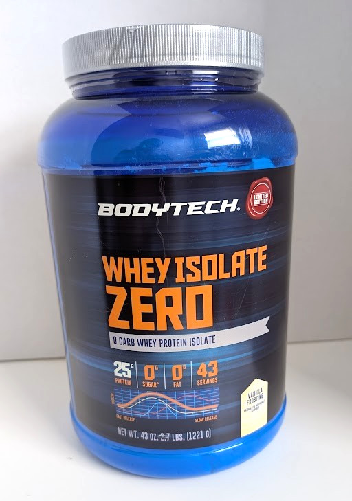 Bodytech Whey Isolate Zero Carb 43 Serving Protein 2.7 LBS gallery