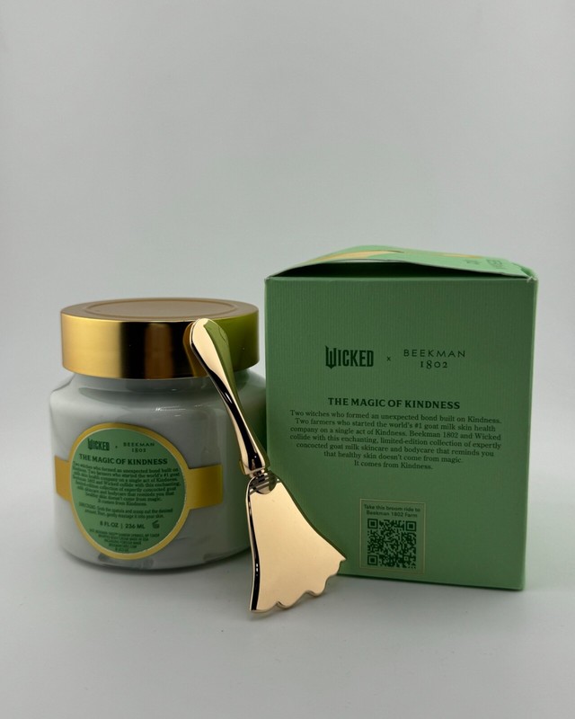 Beekman 1802 x Wicked Defy Gravity Whipped Body Cream Elphaba 8 oz + Spatula gallery
