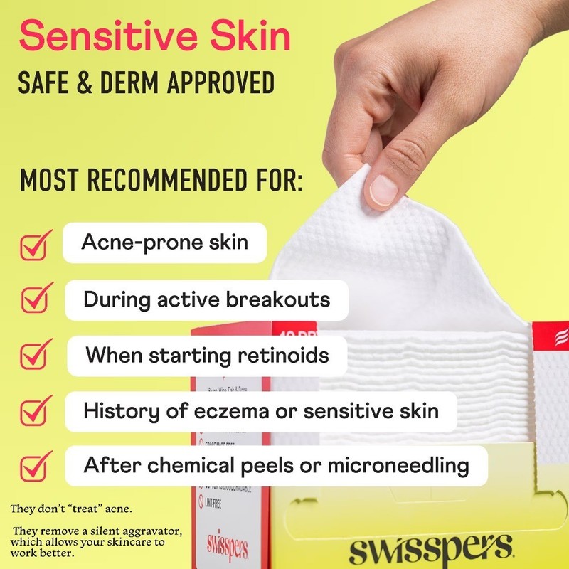Face the Day Dry Wipes, Disposable Facial Towels, Large 100% Cotton Makeup gallery