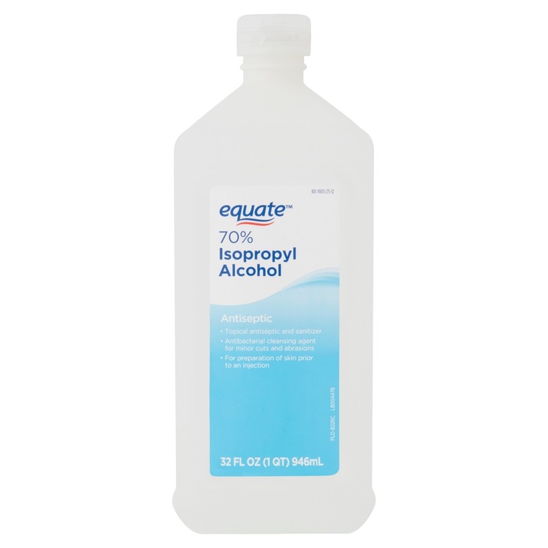 Equate 70% Isopropyl Alcohol Antiseptic, 32 fl oz (3 Pack) gallery