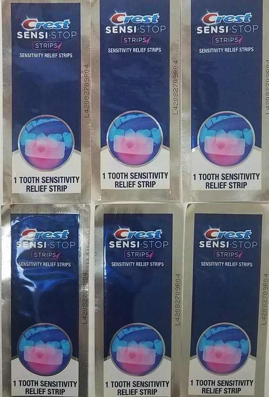 Crest Sensi-Stop Strips 6 Treatments Teeth Sensitivity Relief Strips Pro-Health