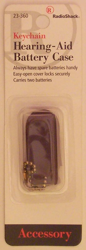 RadioShack 23-360 Keychain Hearing Aid Battery Case