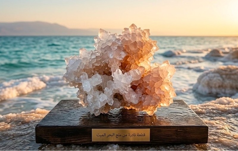Natural Dead Sea Salt Crystals Embedded in Organic Mineral Mud - 100% Pure Jorda gallery