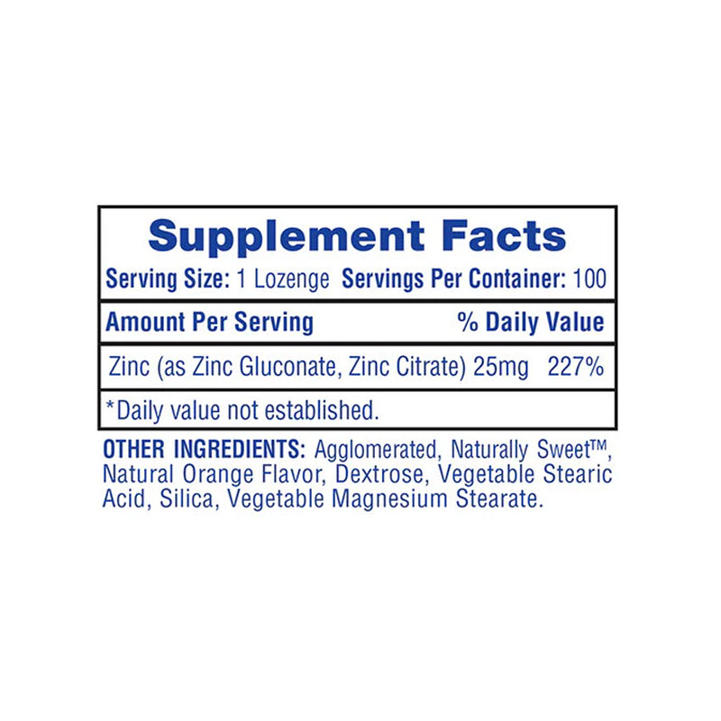 Hi-Tech Pharmaceuticals - ZINC LOZENGES (25mg) 100 Lozenges gallery