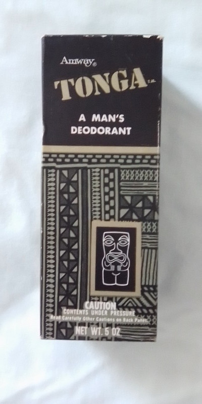 TONGA Amway Men’s Spray Deodorant Vintage New Old Stock In Original Box