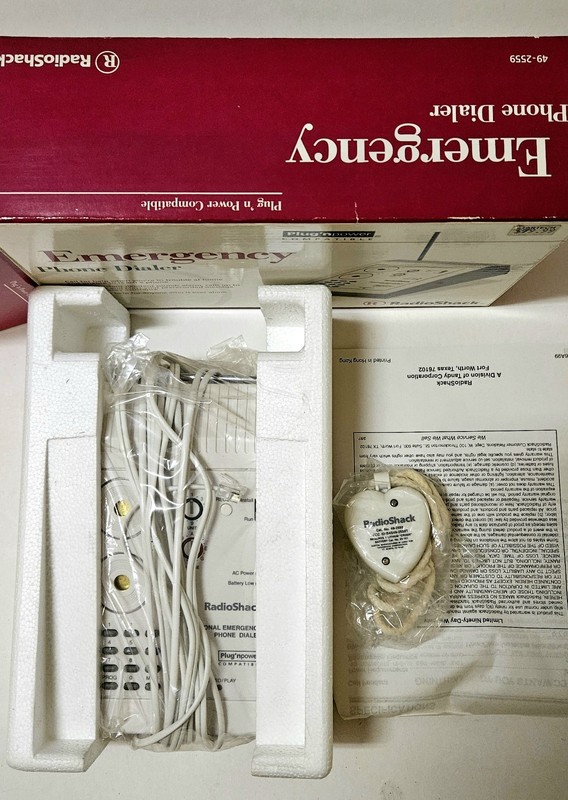 RADIO SHACK Personal Emergency Phone Dialer 49-2559 w/ Heart Remote Pendant New gallery