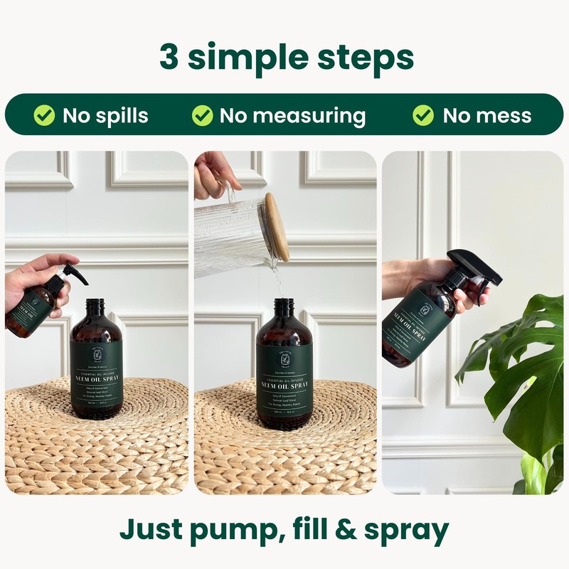 The Green Alcove Neem Oil For Plants Makes 30 Bottles Spray Bottle Essential gallery