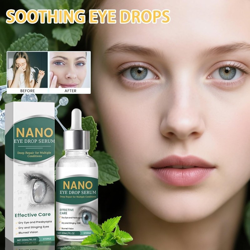Nano Eye Drops Serum, Natural Nano Lubricant Eye Drops for Dry Eye Presbyopia. gallery