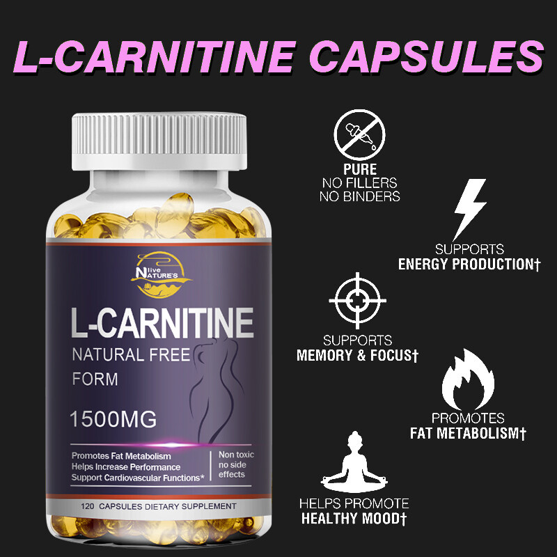 Acetyl-L-Carnitine 1500mg 120 Capsules Nervous System Health Antioxidant NON-GMO gallery