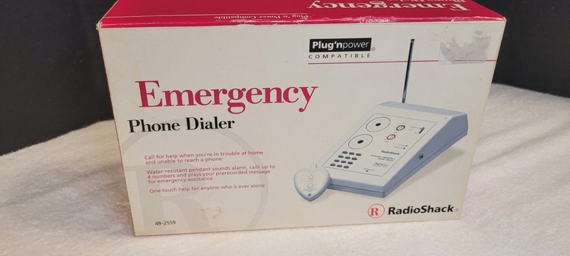 Vintage Radio Shack 49-2559 NIB Personal Emergency Phone Dialer Pendant Base