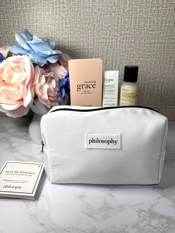philosophy Amazing Grace Travel Skin Care Set Cleanser Moisturizer EDT