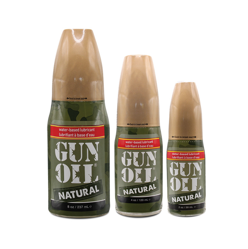 GUN OIL NATURAL Water Based Organic Personal Lubricant Long Lasting Sex Lube