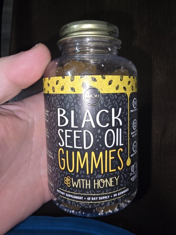 Black Seed Oil Gummies, 90 Gummies (250 mg per Gummy)