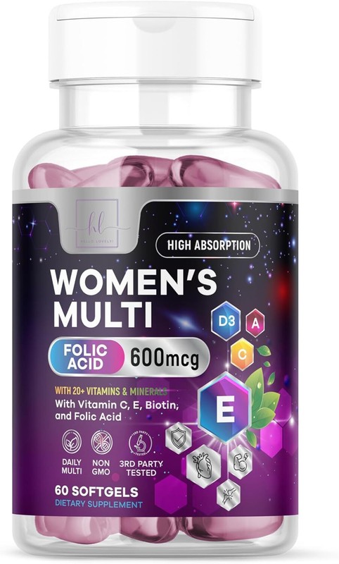 Multi Vitamins for Women – Daily Women’s Multi for Energy & Immune Support