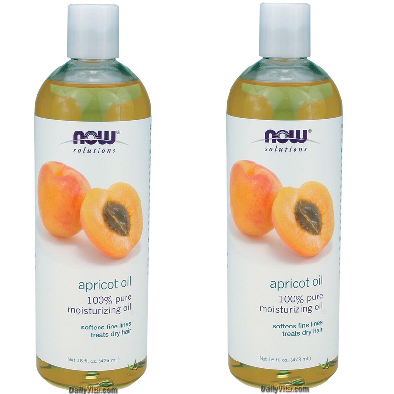 2 x NOW Apricot Kernel Oil 16 fl oz