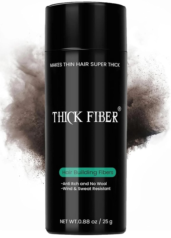 THICK FIBER Hair Building Fibers powder Color (Dark brown) 25g- 1pc free ship