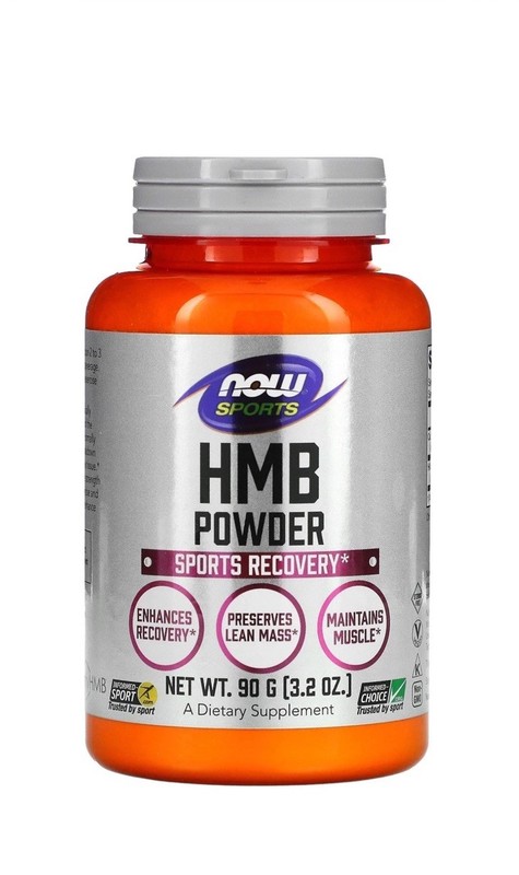 Now Foods Sports HMB Powder 3.2 oz 90 g GMP Quality Assured, Vegan EXP 06/27