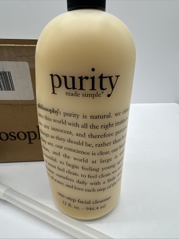 Philosophy Purity Made Simple One-Step Facial Cleanser - 32oz Sealed W/Pump READ gallery