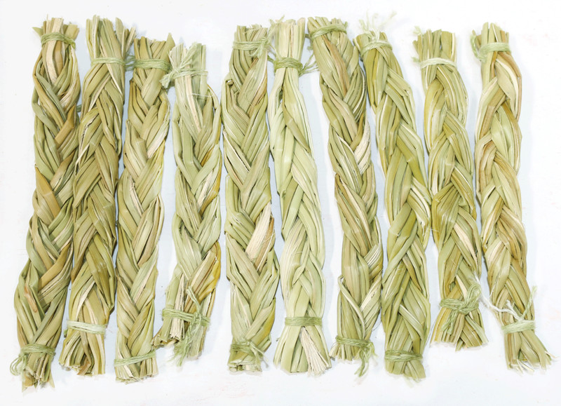 Sweet Grass Braids 4-5″ Bulk for Positive Energy Smudging and Cleansing