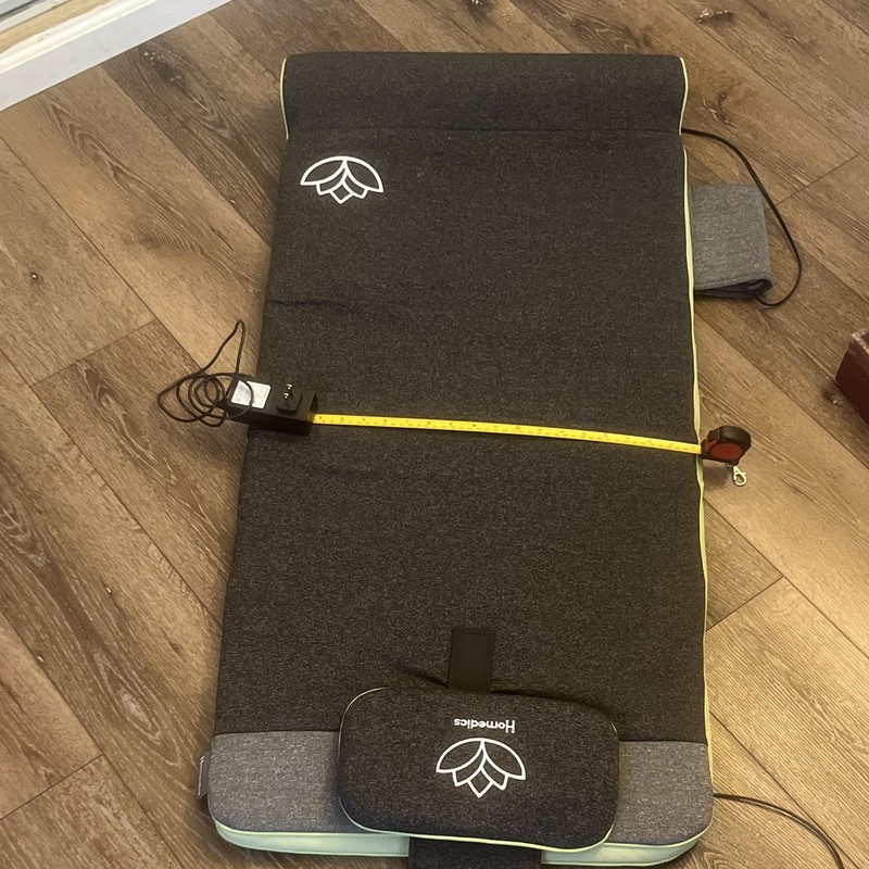 HoMedics Full Body Massage Mat w/ Remote Control, Corded Electric, Gray/Green