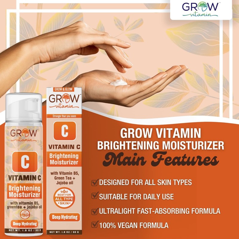 TruSkin Vitamin C Brightening Face Moisturizer Cream Green Tea Scent 1.8 oz gallery
