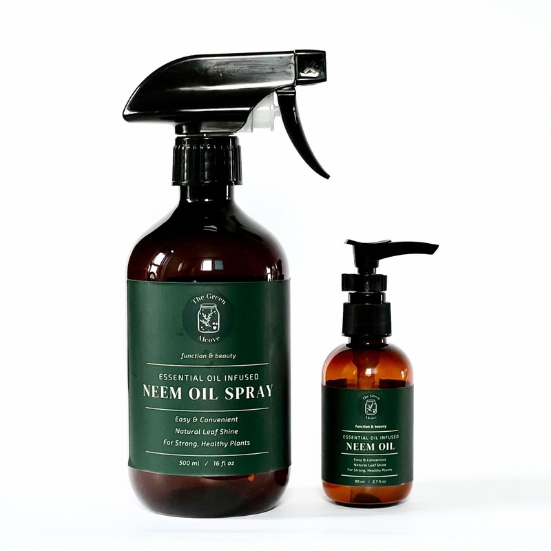 The Green Alcove Neem Oil For Plants Makes 30 Bottles Spray Bottle Essential