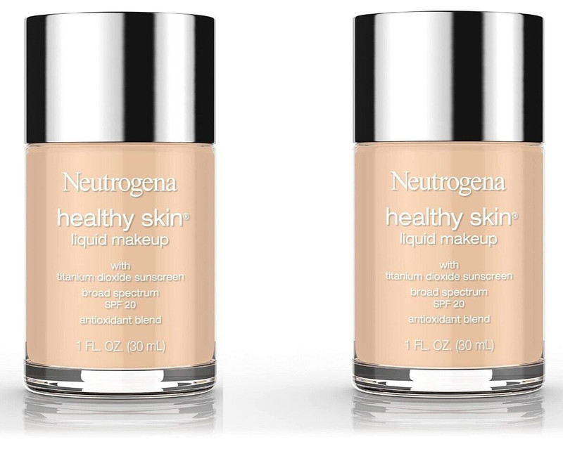 NEUTROGENA HEALTHY SKIN LIQUID MAKEUP #70 FRESH BEIGE ⭐ NEW LOT OF 2 PACK ⭐