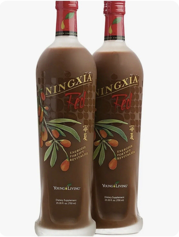 New Sealed NingXia Red Glass Bottle Young Living Essential Oils 2 Bottles x750ml
