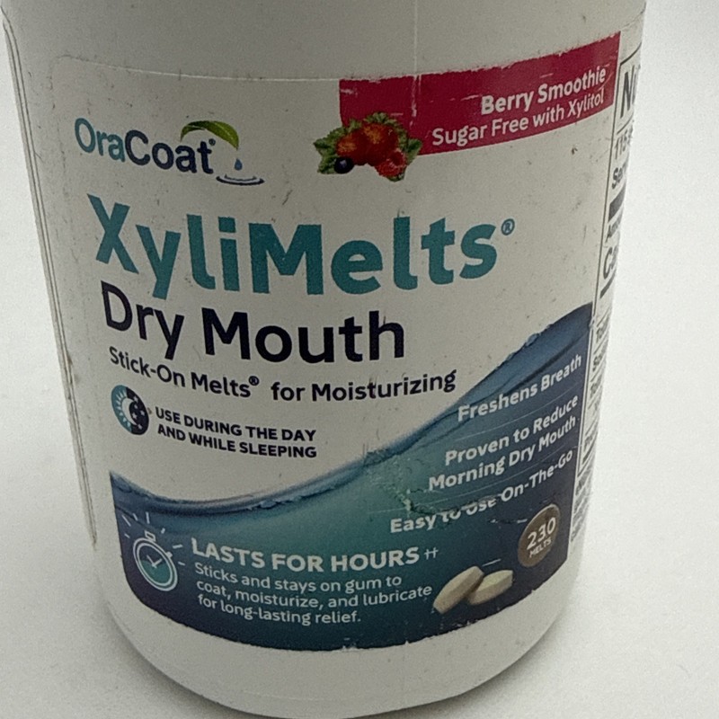 Oracoat XyliMelts for Dry Mouth Night Time or Day, 230 Count - Berry Smoothie gallery
