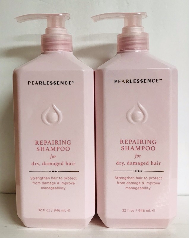 2 Bottles Pearlessence ~ Repairing Shampoo for Dry, Damaged Hair 32 fl oz Each