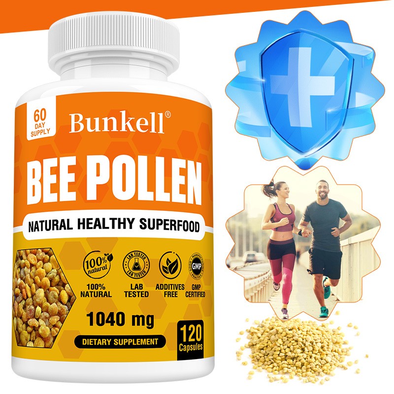 BEE POLLEN Supplements 1040 mg Digestive Immune Balance Energy 120 Capsules US