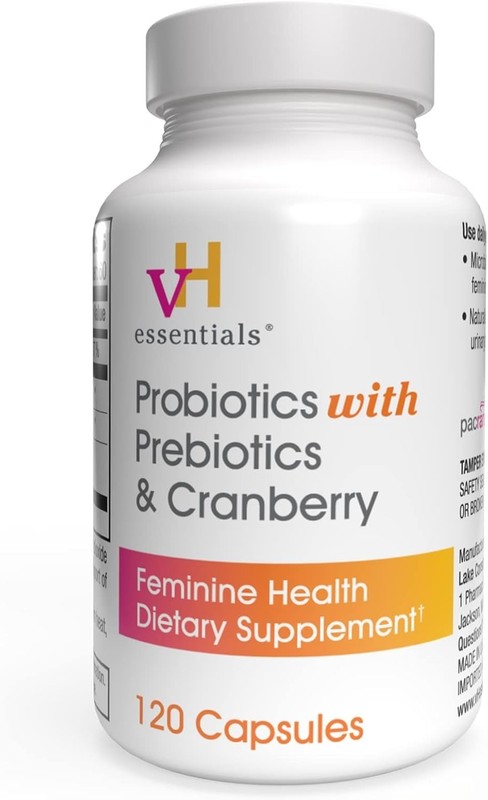 Women’s Probiotic Blend with Cranberry & Prebiotics – 120 Capsules for Balance