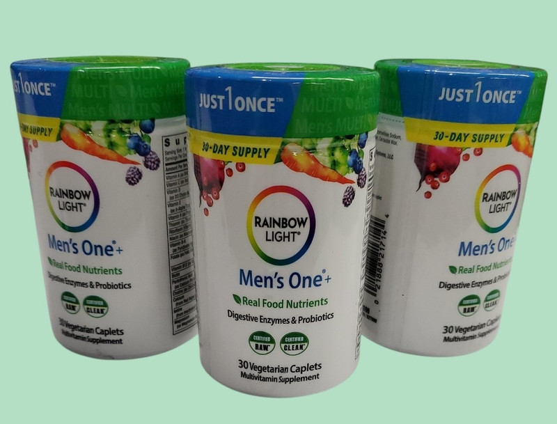 3 PACK 30+30+30 Tabs, 90 Total Rainbow Light Men’s One Multivitamin EXP09/2027