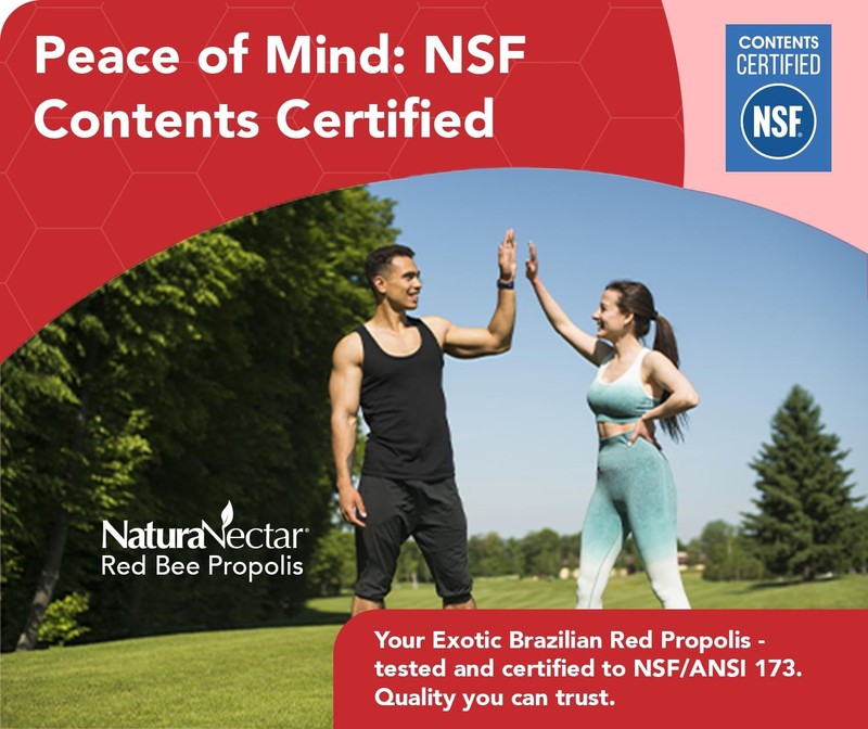 Naturanectar - Red Bee Propolis Capsules - Nsf Contents Certified Premium gallery