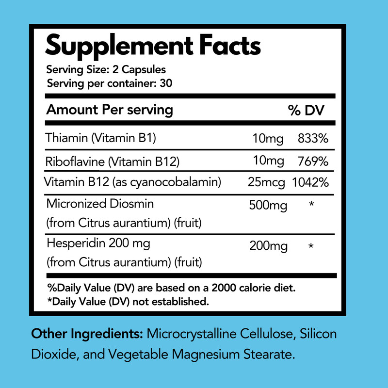 Arymar Diosmin Plus 500, Circulatory Support, 60 Capsules gallery