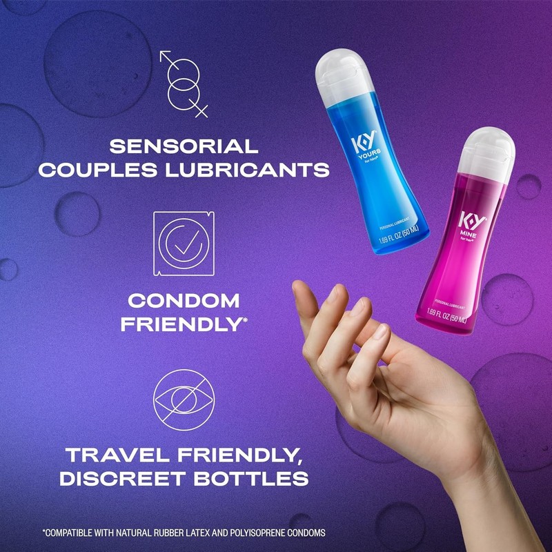 Yours & Mine Personal Lubricant for Couples, Sensorial Couples Lube, 2 x 1.69... gallery