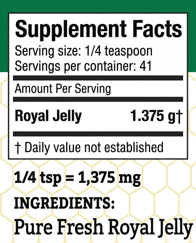 2oz FRESH ROYAL JELLY 100% PURE NATURAL 56,700mg HIGH STRENGTH PREMIUM RAW BEE gallery