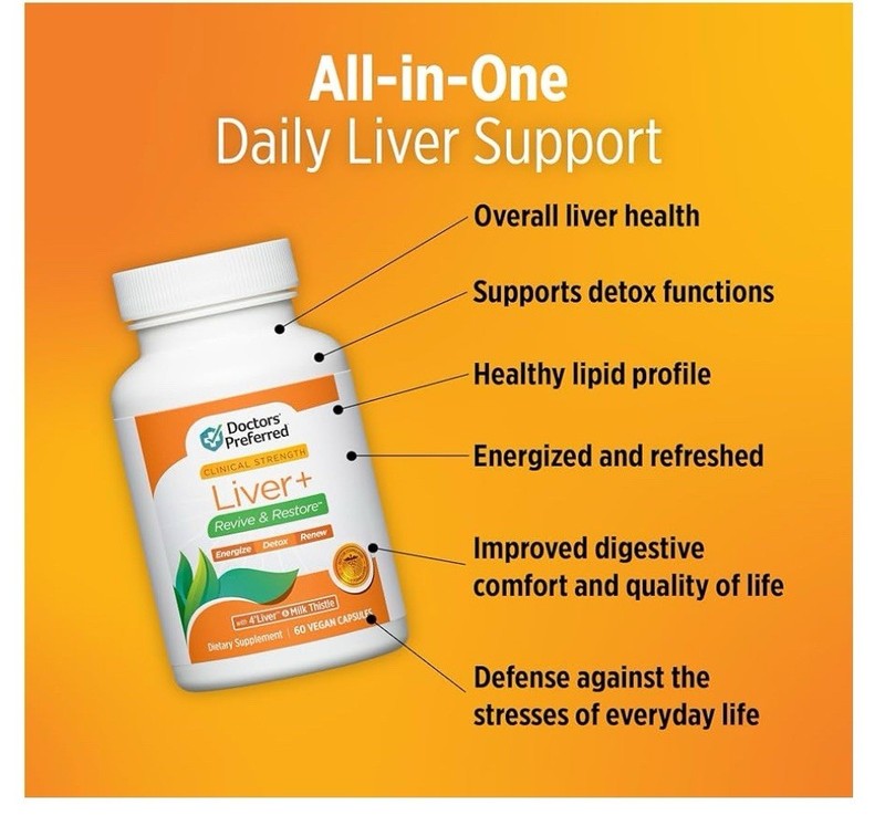 Liver+ Revive & Restore 3ct. 10-In-1 Formula Clinically Validated New! Exp 07/27 gallery
